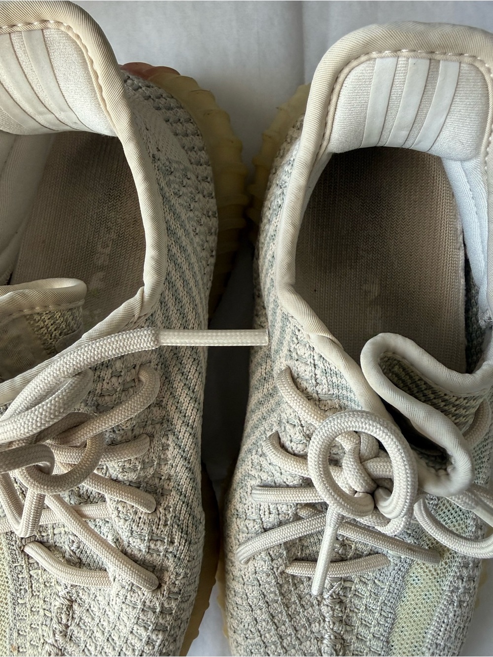 Adidas Yeezy Boost 350 Light Gray/Cream Men’s 7 Women’s 8 Authentic No Box - Picture 2 of 4